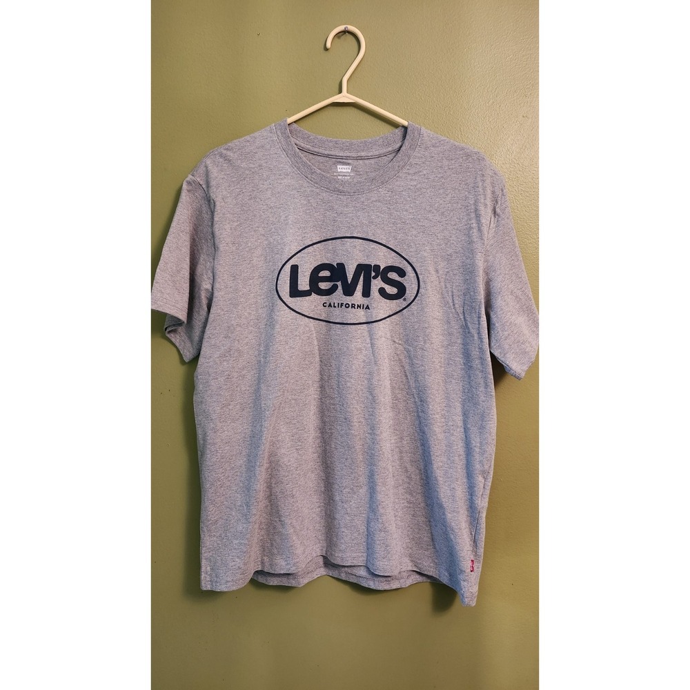 LEVI'S Men's Surf Logo Graphic T-Shirt‎ Gray Size Medium